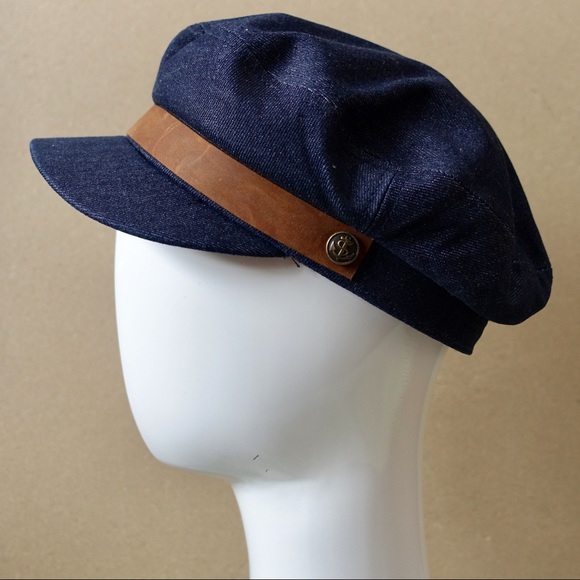 Anthropologie x Brixton Kurt Engineer Hat Denim - Picture 3 of 8